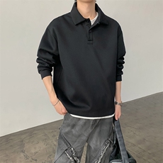 2025秋季新款polo领长袖翻领卫衣男休闲宽松上衣-A2278TP50控89，男装卫衣，电商B241