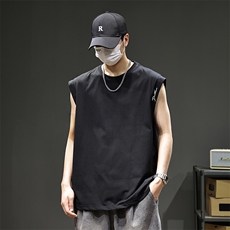2026新款凉感背心男士夏季宽松大码运动吸汗无袖t恤潮薄健身坎肩，男装背心/马甲，电商D215