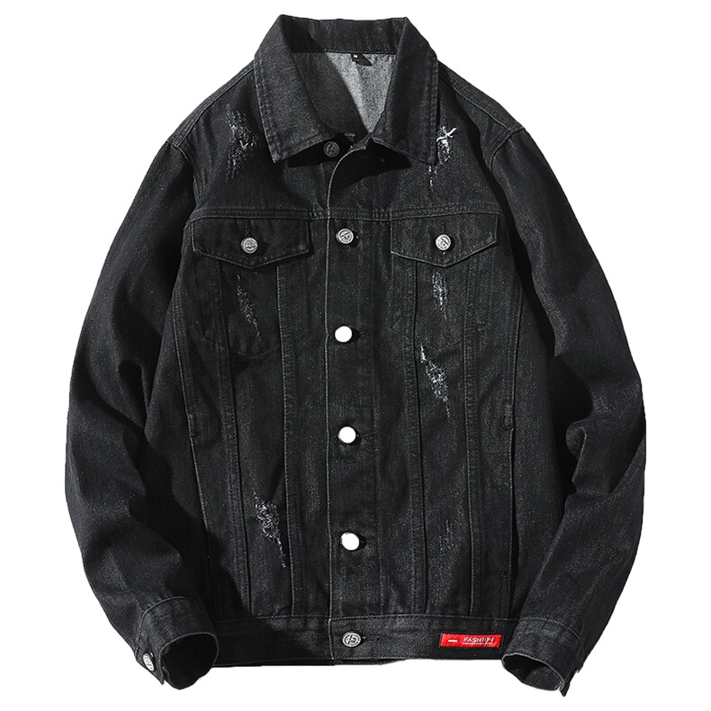 店主风男士牛仔外套秋季新款衣服韩版潮流大码百搭夹克8123-P75,男装夹克,电商A318