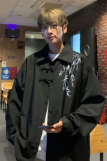 ！2025夏季新款男士新中式长袖衬衫风衬衣CS201特P38，男装衬衫，电商B220