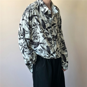 初秋现货印花衬衣男潮牌时尚花衬衫A351-AC25617-p55控108图片