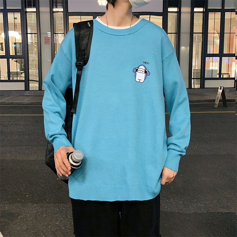 M67167-P45加绒款-P65圆领毛衣男大码针织衫男毛线衣线衫,男装针织衫/毛衣,电商A040