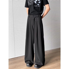 休闲西裤男女韩版潮流帅气百搭垂感2026夏季ins新款长裤K6162-P35，男装西裤，星座412-2
