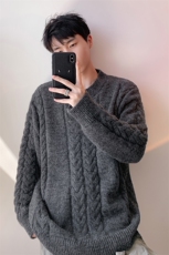 毛衣男秋冬新款港风宽松针织毛衫MYA5-P65，男装针织衫/毛衣，星座214-3