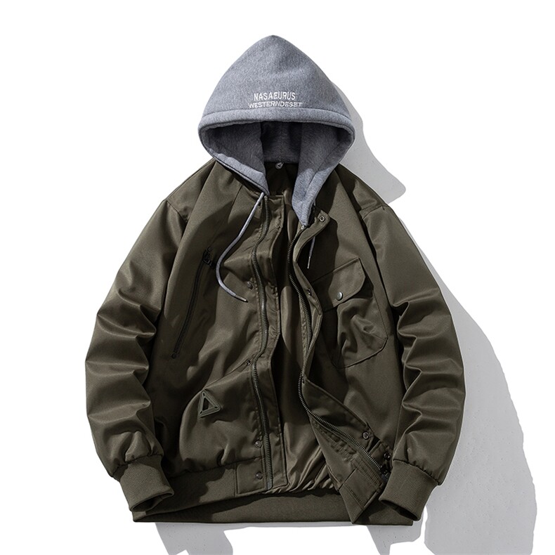 现货 2色简约街头棒球服棉服外套秋冬图片