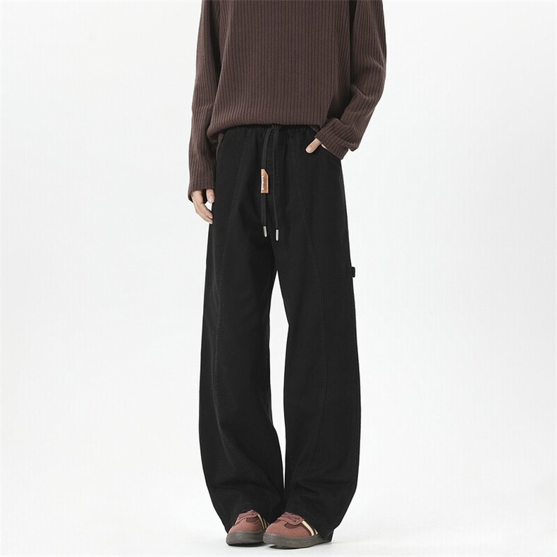 25年春款纯棉重工洗水休闲裤宽松工装裤（现货）C323-1-7808-TP55，男装休闲裤，电商C323-1