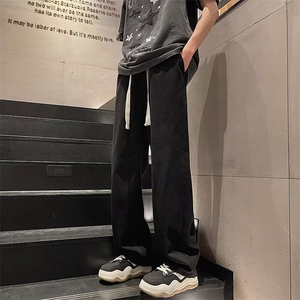 港风潮男夏季新款个性牛仔裤嘻哈ins潮高街潮流痞帅K96图片
