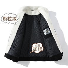 毛呢夹克男加绒加棉羊羔绒小香风白墙G502p105控158加厚p125控178，男装夹克，星座401