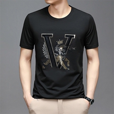 BS82003钱塘2020-2夏季新款时尚潮流印花短袖圆领男士T恤P76，男装T恤，钱塘207-2
