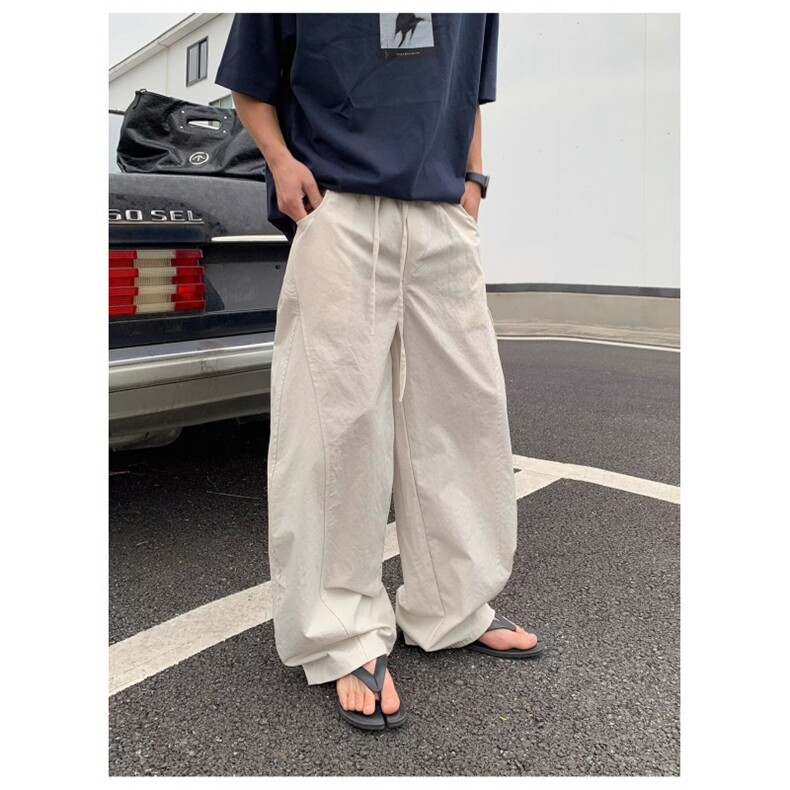休闲工装裤男士夏季2025新款日系青少年宽松直筒男生阔腿长裤,男装工装外套,星座218-1（原230）