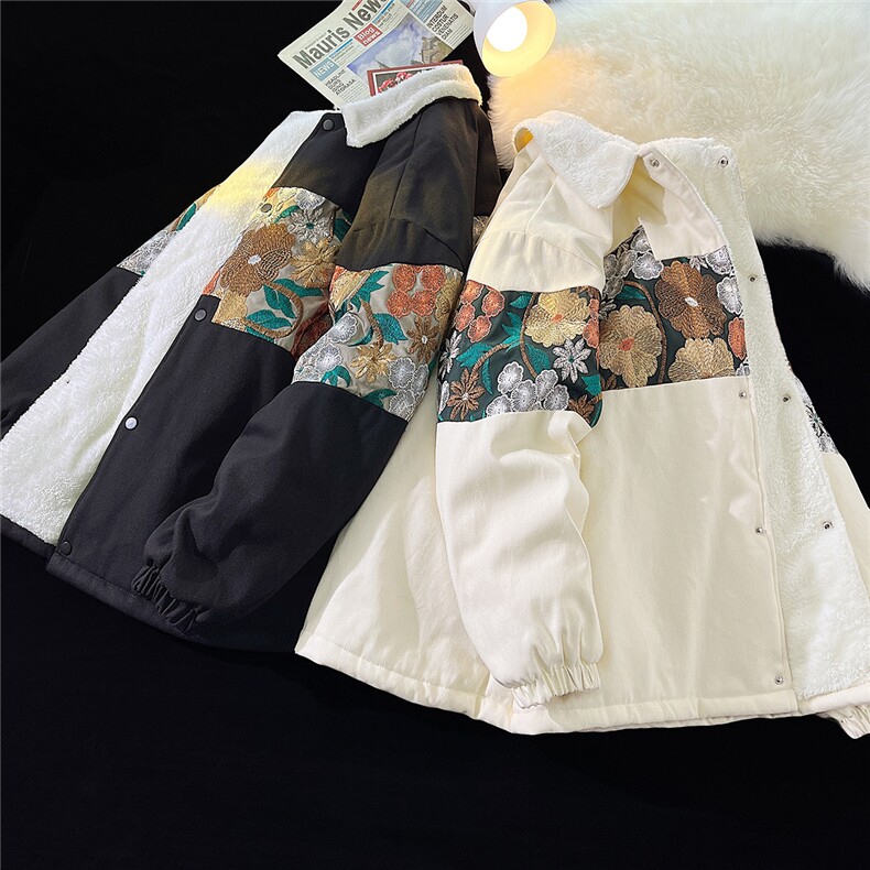 1港风加绒加厚潮拼接大码M-5XL翻领夹克男7568加绒P110控149,男装夹克,星座226-2