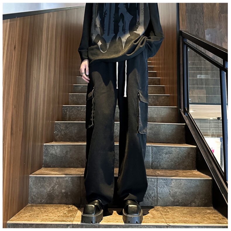 k1058-p55-控78M-5XL现货显高显瘦港风高阶牛仔裤多口袋,男装牛仔裤,星座116