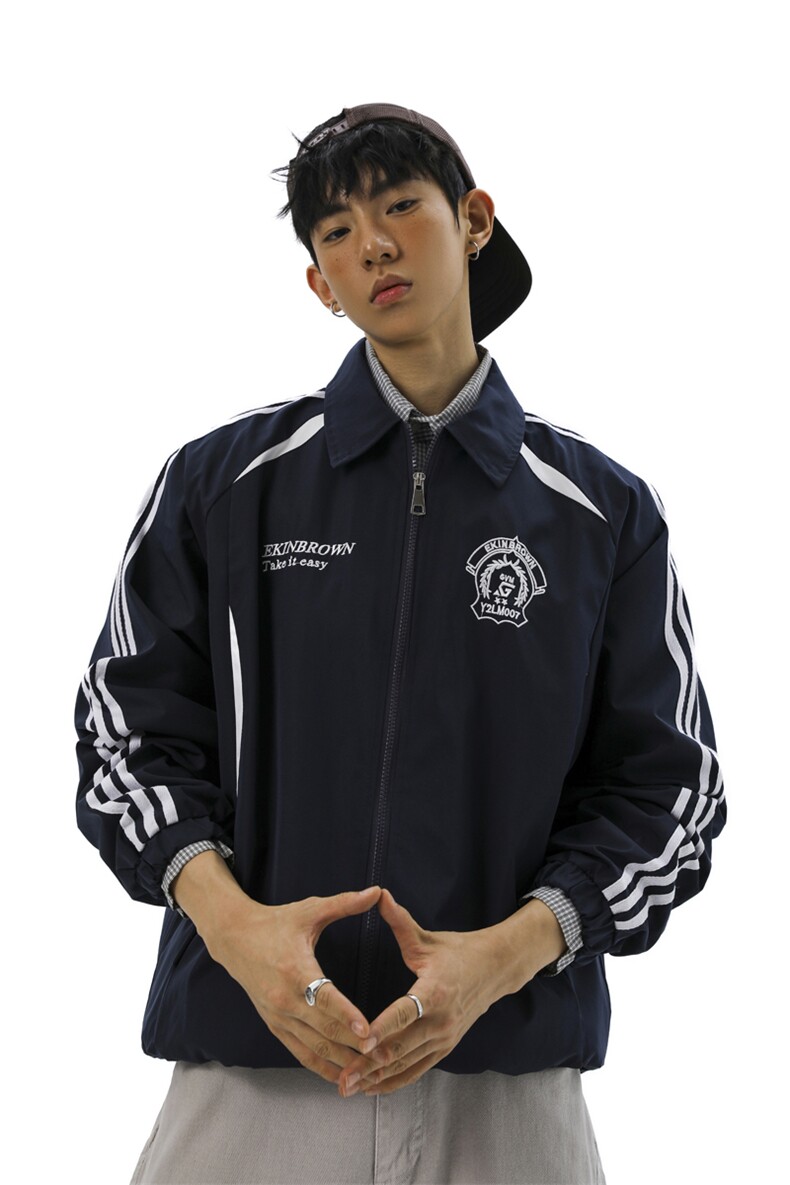 美式学院风刺绣设计大码M-5XL无影墙棒球服夹克男JK78073P79控128,男装夹克,星座227-7
