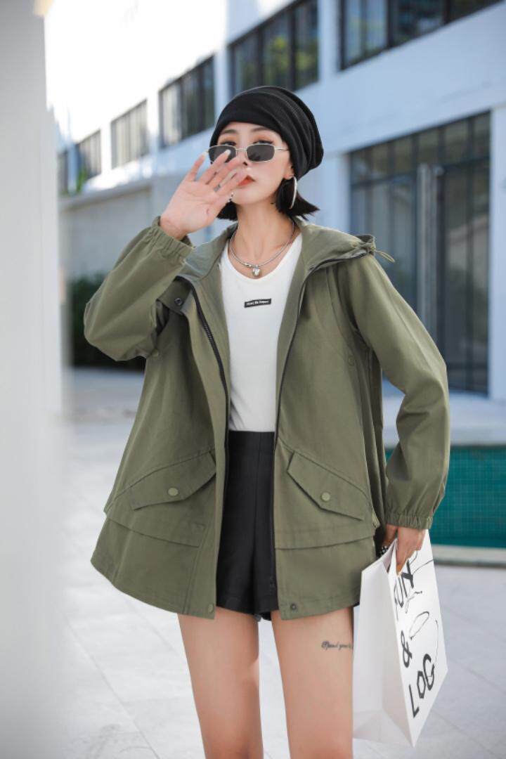 秋季新品百搭经典风衣外套，女装风衣，得瑟空间