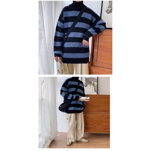 1506-1/G9040/P30秋冬款条纹卫衣男韩版潮流青少年百搭上衣1图片