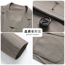 高品质夏季冰丝无缝压胶防晒休闲西服男士轻薄休闲小西装单西外套，男装西服，钱塘723