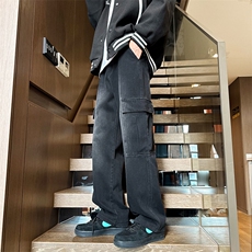 秋季新款工装牛仔裤直筒B342-K9022-特P55控88，男装牛仔裤，电商B342