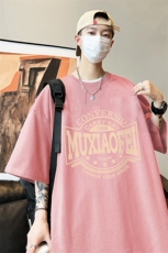 量大优可提供视频2024夏季新美式短袖T恤D223A-T24113-P18，男装T恤，电商019-1