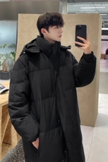 羽绒服男士冬季新款宽松港风长款白鸭绒外套YR921-P190(控价248，男装羽绒服，星座214-3