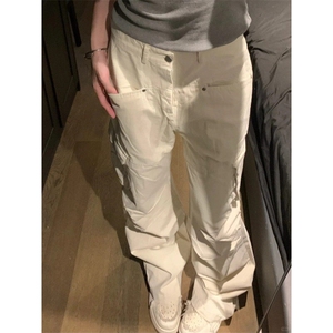 GZK278LL-P60 美式复古工装裤男宽松直筒阔腿裤子图片