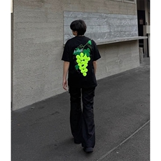2025下机架新款男女索罗娜螺纹领口-植绒刺绣高品质纯棉短袖T恤，男装T恤，星座715-4