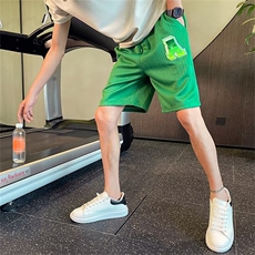 白色毛巾刺绣短裤男夏季篮球运动中裤子痞帅休闲宽松五分裤D071，男装牛仔裤，星座1116A-2（原606A-1）