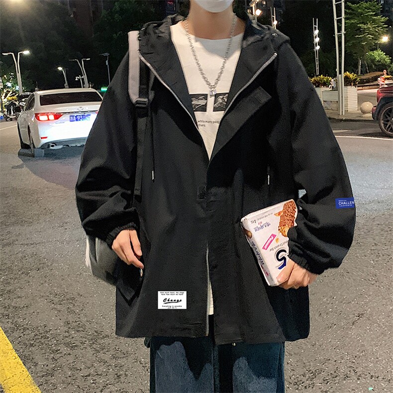 JK41062-P85 加棉款-P115 纯棉连帽夹克男士大码工装夹克男外套男图片