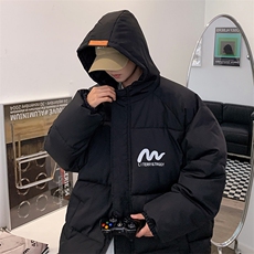 新款棉衣男女棉服连帽冬装棉袄面包服加厚外套3356-P65控98，男装棉衣，星座207