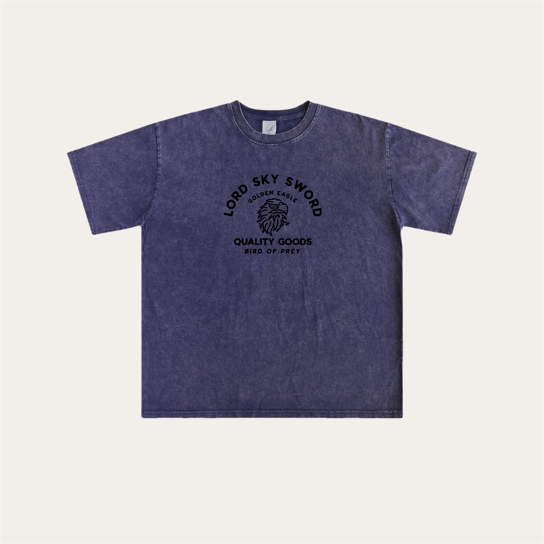 T31-P72-夏季做旧复古动物印花短袖可定制（wx：MaMSHu123），男装T恤，星座112