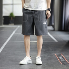夏季新款短裤男宽松潮流港风百搭休闲五分裤运动短裤325-P20控48，男装休闲裤，星座717