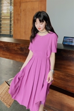 2021夏季新品背后雏菊纽扣设计连衣裙浙宝292A货号1901，女装连衣裙，时倾STUDIO
