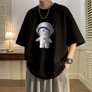 NASA叮当猫麂皮绒短袖t恤男大码半袖男 JD82233-P25图片