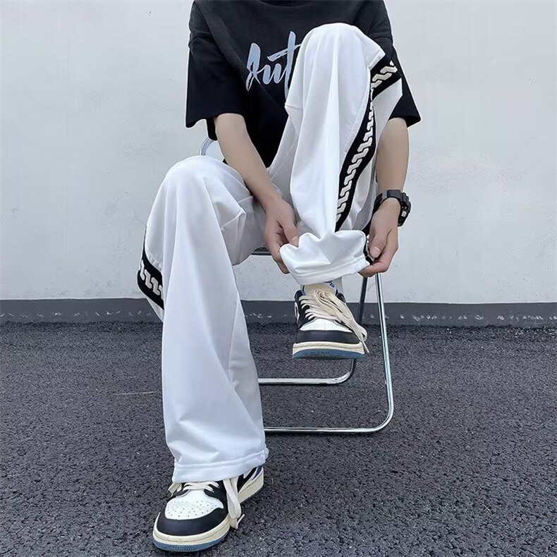休闲裤休闲裤潮流夏季时尚潮牌潮长裤宽松型日系气质男KK124-P35,男装休闲裤,星座911-3