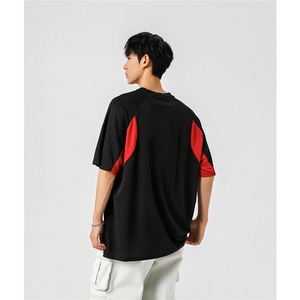 1速干美式投篮街头印花球服大码M-5XL短袖T恤男DX78028P50控78图片