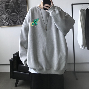 WR情侣印花圆领秋冬卫衣常规P28加绒P38S-5XL支持定制,女衬衫外外套穿搭图片