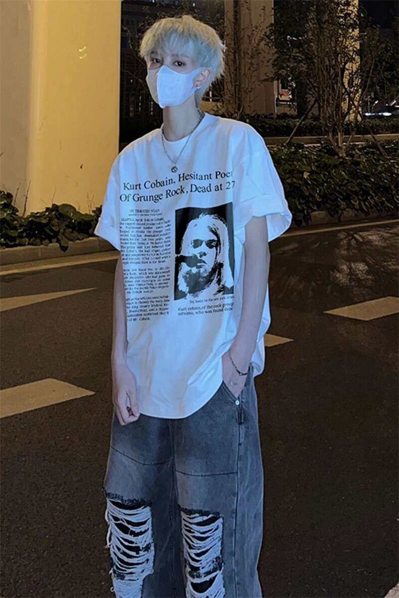 高点击！！纯棉重磅美式复古短袖T恤T31-P35,男装T恤,星座310A-4