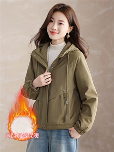 现货！现货！2025冬季女装新款加绒加厚棉衣棉服图片