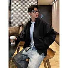 飞行员bomber春季薄款美式短款廓形显肩宽防风夹克男，男装夹克，四季星座505