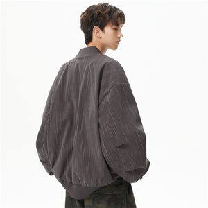 棒球服特批P75美式潮牌复古工装开衫外套男宽松休闲夹克男 SY2501图片