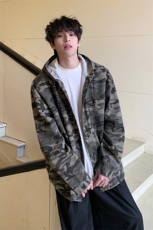 2026春款新款潮牌港风痞帅牛仔外套男女同款宽松上衣HY698TP55，男装工装外套，电商A102B