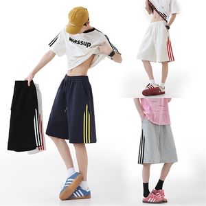 主推现货~夏季华棉三条杠运动短裤A537特P35控58图片