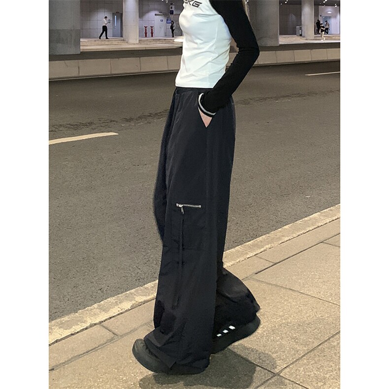 日系潮流时尚百搭休闲裤薄款速干冰丝休闲伞兵工装裤K607TP35控58,男装工装外套,电商A102B
