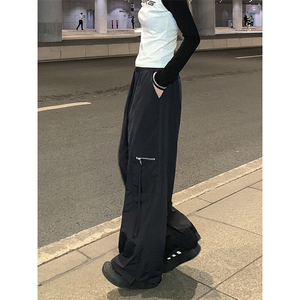 日系潮流时尚百搭休闲裤薄款速干冰丝休闲伞兵工装裤K607TP35控58图片