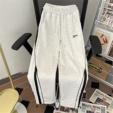 2024春季新款卫裤直筒宽松百搭休闲运动裤男街头现货K7740-P42，男装休闲裤，星座512-3