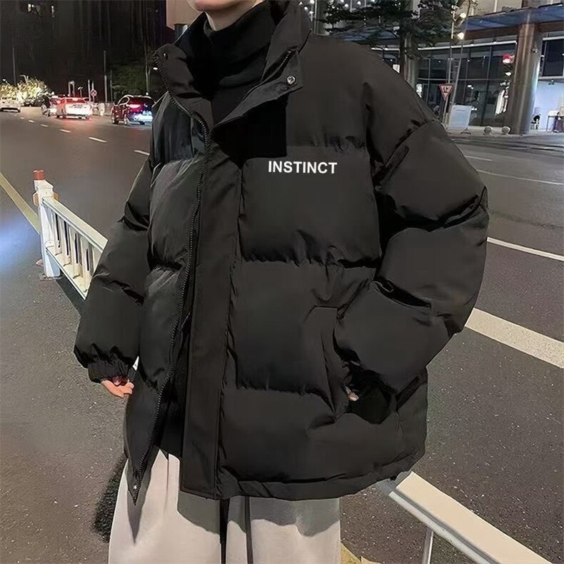 W612-P882025冬季韩版潮流加厚棉服立领潮牌ins宽松痞帅棉衣外套，男装棉衣，星座911-1