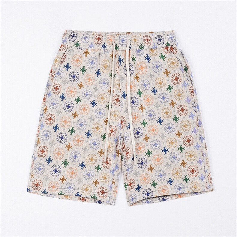 美式高街潮牌休闲短裤潮流宽松五分裤A086-DK408-P23图片