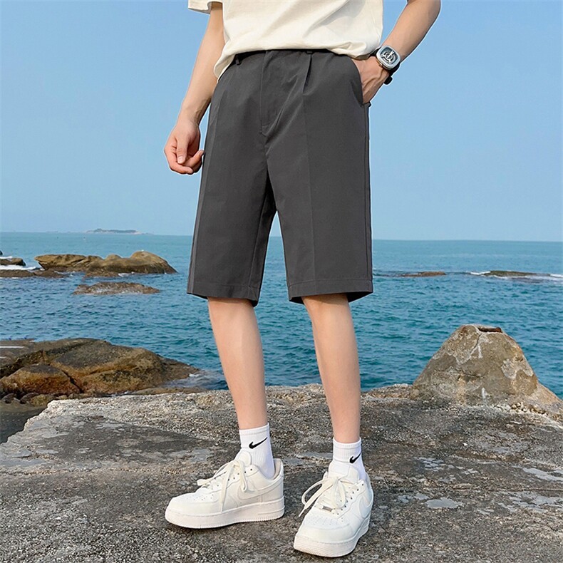 夏季短西裤男ins速干冰丝裤子宽松休闲五分裤西裤K817P28,男装牛仔裤,星座1107