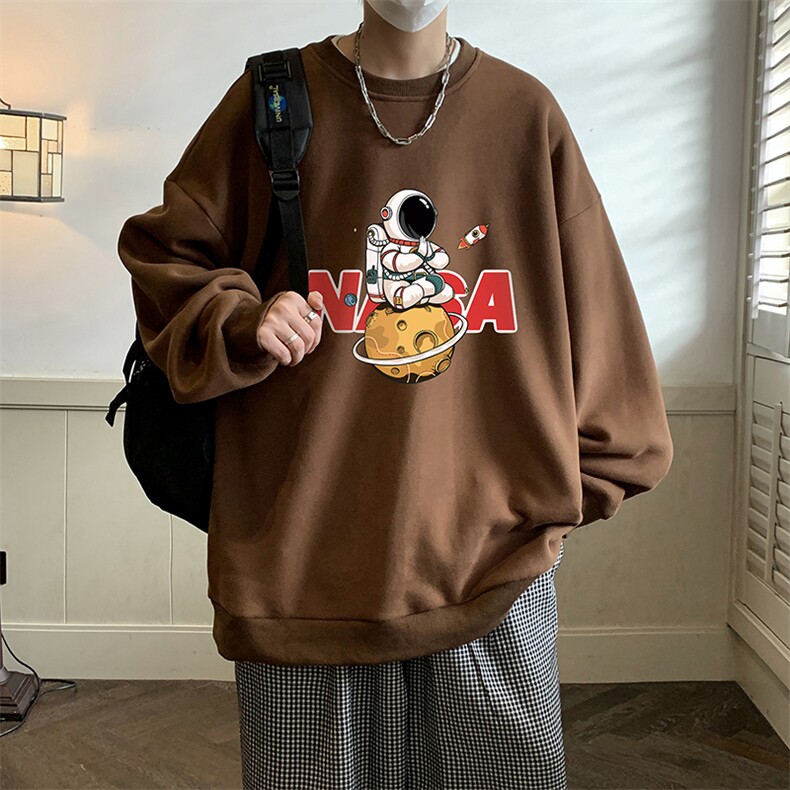 圆领卫衣男大码加厚加绒长袖t恤男S6289-P28,男装卫衣,电商A040