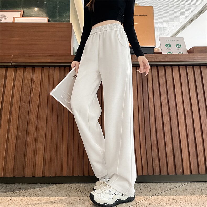 运动裤2025新款休闲小个子直筒卫裤夏季秋冬窄版香蕉阔腿裤,女装休闲裤,云美莎专业女裤-全店现货