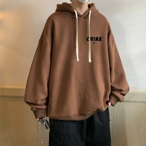 纯棉连帽卫衣男大码运动帽衫宽松薄WY2248-P35 加绒款-P40图片